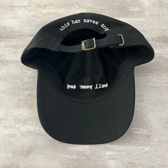 We Rate Dogs adjustable hat 100% cotton black and white - Picture 5 of 7